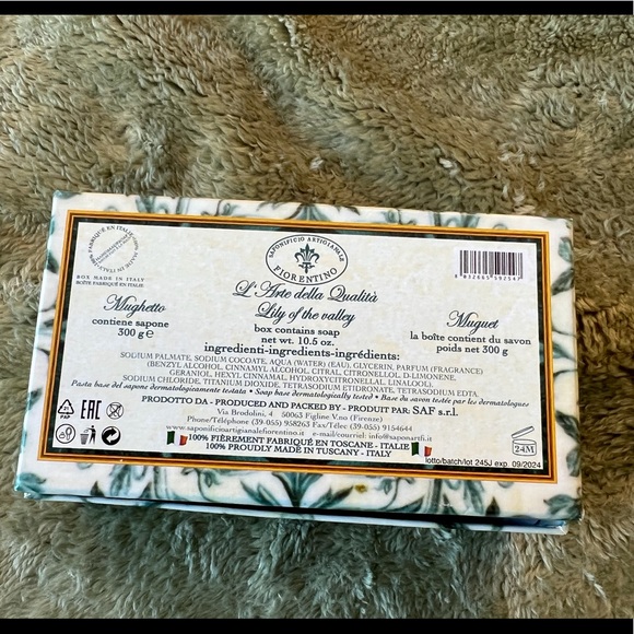 NIB Saponificio Lily of the Valley Scented Soap - Picture 3 of 3